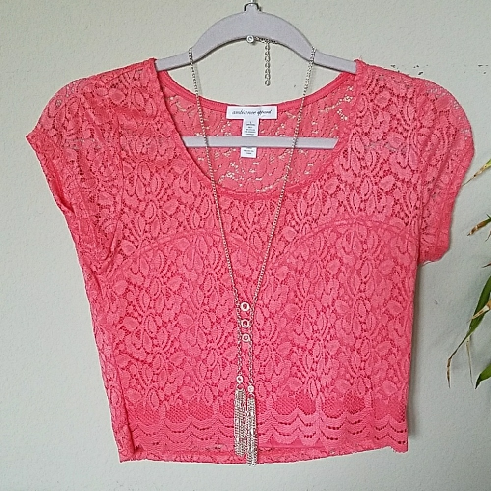 🏝Lace Crop Top 😍